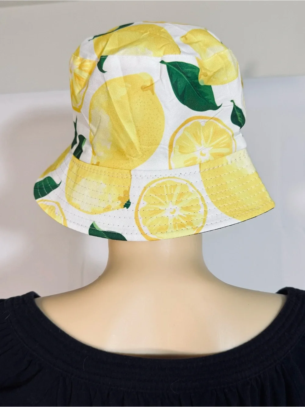 Women’s Lemon Print Bucket Hat - Yellow